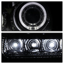 Load image into Gallery viewer, Xtune Projector Headlights Chrysler 300C (05-10) [w/ Halo LED Lights] Black or Chrome w/ Amber Turn Signal Light - Black Alternate Image