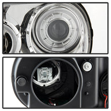 Load image into Gallery viewer, Xtune Projector Headlights Chrysler 300C (05-10) [w/ Halo LED Lights] Black or Chrome w/ Amber Turn Signal Light - Black Alternate Image