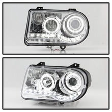 Load image into Gallery viewer, Xtune Projector Headlights Chrysler 300C (05-10) [w/ Halo LED Lights] Black or Chrome w/ Amber Turn Signal Light - Black Alternate Image