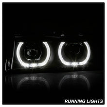 Load image into Gallery viewer, Xtune Projector Headlights Chevy Avalanche w/ Body Cladding (02-06) [Halo DRL LED Light Bar - Halogen Model] Black or Chrome w/ Amber Turn Signal Alternate Image