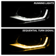 Load image into Gallery viewer, Xtune Projector Headlights Chevy Camaro (16-18) [w/ Sequential LED Signal Lights] Black Smoked w/ Amber Turn Signal Light - Default Title Alternate Image