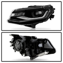 Load image into Gallery viewer, Xtune Projector Headlights Chevy Camaro (16-18) [w/ Sequential LED Signal Lights] Black Smoked w/ Amber Turn Signal Light - Default Title Alternate Image