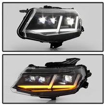 Load image into Gallery viewer, Xtune Full LED Headlights Chevy Camaro (16-18) [Halogen w/ Sequential Turn Signal] Chrome or Black Alternate Image