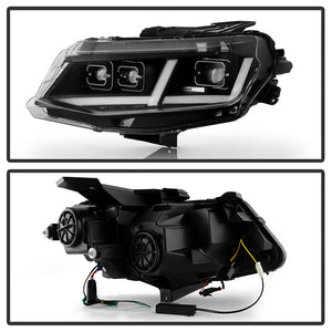 Xtune Full LED Headlights Chevy Camaro (16-18) [Halogen w/ Sequential Turn Signal] Chrome or Black