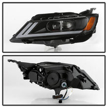 Load image into Gallery viewer, Xtune Projector Headlights Chevy Impala (14-19) [Halogen Model] Black Housing with Amber Turn Signal - Black Alternate Image