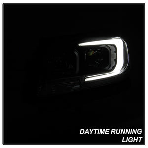 Xtune Projector Headlights Chevy Malibu (13-15) [DRL Light Bar - Halogen Model] Black or Chrome w/ Amber Turn Signal