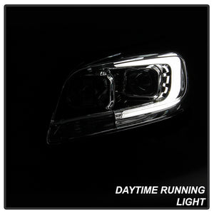 Xtune Projector Headlights Chevy Malibu (13-15) [DRL Light Bar - Halogen Model] Black or Chrome w/ Amber Turn Signal