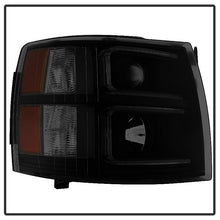 Load image into Gallery viewer, Xtune Projector Headlights Chevy Silverado (07-14) [w/ Halo LED DRL Lights] Black or Chrome w/ Amber Turn Signal Light Alternate Image