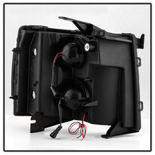 Load image into Gallery viewer, Xtune Projector Headlights Chevy Silverado (07-14) [w/ Halo LED DRL Lights] Black or Chrome w/ Amber Turn Signal Light Alternate Image