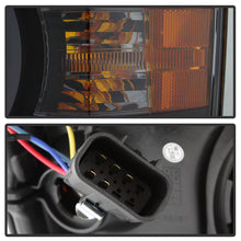 Load image into Gallery viewer, Xtune Projector Headlights Chevy Silverado 1500 (14-15) [DRL Light Bar - Halogen Model] Black or Chrome w/ Amber Turn Signal - Black Alternate Image