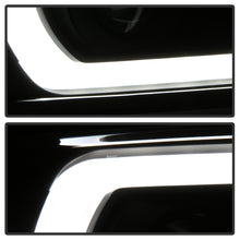 Load image into Gallery viewer, Xtune Projector Headlights Chevy Silverado 1500 (14-15) [DRL Light Bar - Halogen Model] Black or Chrome w/ Amber Turn Signal - Black Alternate Image