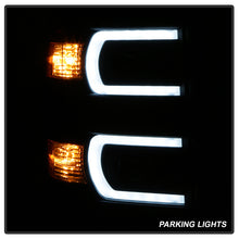 Load image into Gallery viewer, Xtune Projector Headlights Chevy Silverado 1500 (14-15) [DRL Light Bar - Halogen Model] Black or Chrome w/ Amber Turn Signal - Black Alternate Image
