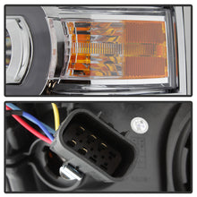 Load image into Gallery viewer, Xtune Projector Headlights Chevy Silverado 1500 (14-15) [DRL Light Bar - Halogen Model] Black or Chrome w/ Amber Turn Signal - Black Alternate Image