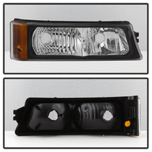 Load image into Gallery viewer, Xtune Projector Headlights Chevy Silverado (03-06) [Black w/ Amber Turn Signal Light] w/ or w/o Bumper Lights - w/ Bumper Lights Alternate Image