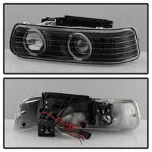 Load image into Gallery viewer, Xtune Projector Headlights Chevy Suburban 1500/2500 (00-06) [w/ Bumper Light &amp; LED Halo] Black Alternate Image