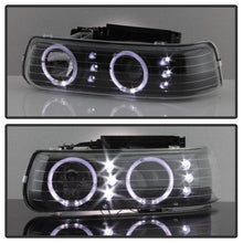 Load image into Gallery viewer, Xtune Projector Headlights Chevy Tahoe (00-06) [w/ Bumper Light &amp; LED Halo] Black - Default Title Alternate Image