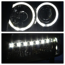 Load image into Gallery viewer, Xtune Projector Headlights Chevy Suburban (07-14) [w/ Halo LED Lights] Black or Black Smoked w/ Amber Turn Signal Light - Black Alternate Image