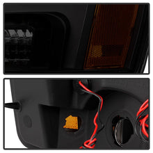 Load image into Gallery viewer, Xtune Projector Headlights Chevy Tahoe (07-14) [w/ Halo LED Lights] Black or Black Smoked w/ Amber Turn Signal Light - Black Alternate Image