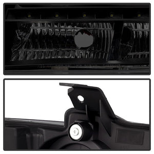Xtune Projector Headlights Chevy Avalanche (07-14) [w/ Halo LED Lights] Black or Black Smoked w/ Amber Turn Signal Light