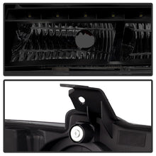 Load image into Gallery viewer, Xtune Projector Headlights Chevy Suburban (07-14) [w/ Halo LED Lights] Black or Black Smoked w/ Amber Turn Signal Light - Black Alternate Image