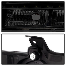 Load image into Gallery viewer, Xtune Projector Headlights Chevy Tahoe (07-14) [w/ Halo LED Lights] Black or Black Smoked w/ Amber Turn Signal Light - Black Alternate Image