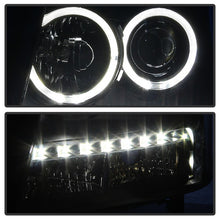 Load image into Gallery viewer, Xtune Projector Headlights Chevy Suburban (07-14) [w/ Halo LED Lights] Black or Black Smoked w/ Amber Turn Signal Light - Black Alternate Image