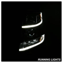 Load image into Gallery viewer, Xtune Projector Headlights Chevy Tahoe (15-18) [Light Bar DRL - Halogen Model] Black w/ Amber Turn Signal - Black Alternate Image