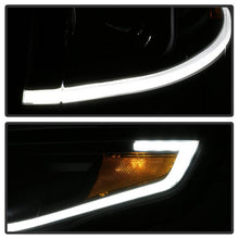 Load image into Gallery viewer, Xtune Projector Headlights Chevy Tahoe (15-18) [Light Bar DRL - Halogen Model] Black w/ Amber Turn Signal - Black Alternate Image