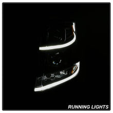 Load image into Gallery viewer, Xtune Projector Headlights Chevy Tahoe (15-18) [Light Bar DRL - Halogen Model] Black w/ Amber Turn Signal - Black Alternate Image