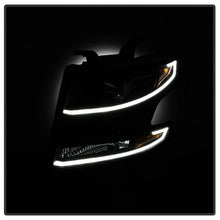 Load image into Gallery viewer, Xtune Projector Headlights Chevy Tahoe (15-18) [Light Bar DRL - Halogen Model] Black w/ Amber Turn Signal - Black Alternate Image