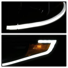 Load image into Gallery viewer, Xtune Projector Headlights Chevy Tahoe (15-18) [Light Bar DRL - Halogen Model] Black w/ Amber Turn Signal - Black Alternate Image