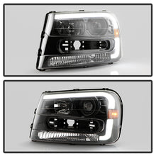 Load image into Gallery viewer, Xtune Projector Headlights Chevy Trailblazer (02-09) [Light Bar DRL - Halogen Model] Black or Chrome w/ Amber Turn Signal Alternate Image