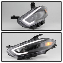 Load image into Gallery viewer, Xtune Projector Headlights Dodge Dart (13-16) [DRL Light Bar] Black or Chrome w/ Amber Turn Signal Light - Halogen / Chrome Alternate Image