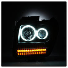 Load image into Gallery viewer, Xtune Projector Headlights Dodge Nitro (07-11) [CCFL Halo DRL Light Bar w/ LED Signal Function] Black w/ Amber Turn Signal Light - Default Title Alternate Image