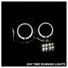 Load image into Gallery viewer, Xtune Projector Headlights Dodge Ram (06-09) [w/ LED Halo] Black Smoked or Smoke w/ Amber Turn Signal Light - Black Smoke Alternate Image