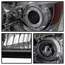 Load image into Gallery viewer, Xtune Projector Headlights Dodge Ram (06-09) [w/ LED Halo] Black Smoked or Smoke w/ Amber Turn Signal Light - Black Smoke Alternate Image