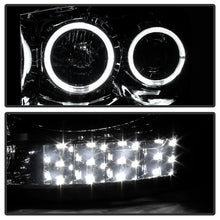 Load image into Gallery viewer, Xtune Projector Headlights Dodge Ram (06-09) [w/ LED Halo] Black Smoked or Smoke w/ Amber Turn Signal Light - Black Smoke Alternate Image