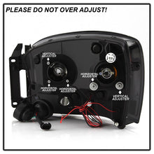 Load image into Gallery viewer, Xtune Projector Headlights Dodge Ram (06-09) [w/ LED Halo] Black Smoked or Smoke w/ Amber Turn Signal Light - Black Smoke Alternate Image