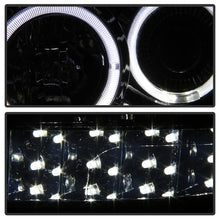 Load image into Gallery viewer, Xtune Projector Headlights Dodge Ram (06-09) [w/ LED Halo] Black Smoked or Smoke w/ Amber Turn Signal Light - Black Smoke Alternate Image