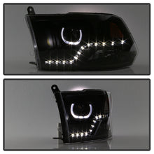 Load image into Gallery viewer, Xtune Projector Headlights Ram 1500 (09-18) [LED DRL - Halogen Model] Black or Chrome w/ Amber Turn Signal Light Alternate Image