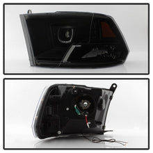Load image into Gallery viewer, Xtune Projector Headlights Ram 2500/3500 (10-19) [LED DRL - Halogen Model] Black or Chrome w/ Amber Turn Signal Light - Black Alternate Image