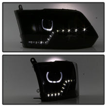 Load image into Gallery viewer, Xtune Projector Headlights Ram 1500 (09-18) [LED DRL - Halogen Model] Black or Chrome w/ Amber Turn Signal Light Alternate Image