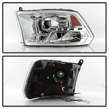 Load image into Gallery viewer, Xtune Projector Headlights Ram 1500 (09-18) [LED DRL - Halogen Model] Black or Chrome w/ Amber Turn Signal Light Alternate Image