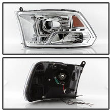 Load image into Gallery viewer, Xtune Projector Headlights Ram 2500/3500 (10-19) [LED DRL - Halogen Model] Black or Chrome w/ Amber Turn Signal Light - Black Alternate Image