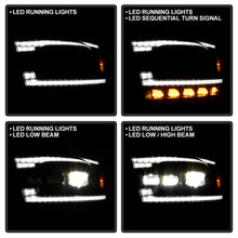 Load image into Gallery viewer, Xtune Full LED Projector Headlights Dodge Ram 1500 (09-18) [LED DRL - Halogen Model] Black or Chrome w/ Amber Turn Signal Light - Black Alternate Image