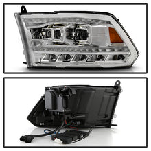 Load image into Gallery viewer, Xtune Full LED Projector Headlights Dodge Ram 1500 (09-18) [LED DRL - Halogen Model] Black or Chrome w/ Amber Turn Signal Light - Black Alternate Image