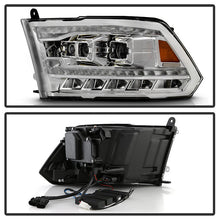 Load image into Gallery viewer, Xtune Full LED Projector Headlights Ram 2500/3500 (10-19) [LED DRL - Halogen Model] Black or Chrome w/ Amber Turn Signal Light - Black Alternate Image