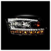 Load image into Gallery viewer, Xtune Full LED Projector Headlights Dodge Ram 1500 (09-18) [LED DRL - Halogen Model] Black or Chrome w/ Amber Turn Signal Light - Black Alternate Image