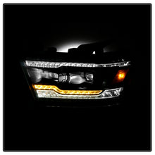 Load image into Gallery viewer, Xtune Full LED Projector Headlights Dodge Ram 1500 (19-20) Black Housing with LED DRL and Sequential Turn Signal Alternate Image
