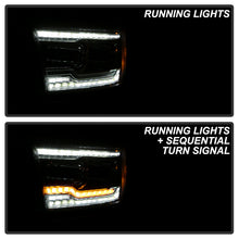 Load image into Gallery viewer, Xtune Full LED Projector Headlights Dodge Ram 1500 (19-20) Black Housing with LED DRL and Sequential Turn Signal Alternate Image